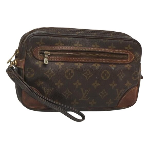 LOUIS VUITTON Monogram Marly Dragonne GM Clutch Bag M51825 LV Auth ti3064 - Picture 1 of 16